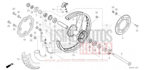 REAR WHEEL CRF450RXS de 2025
